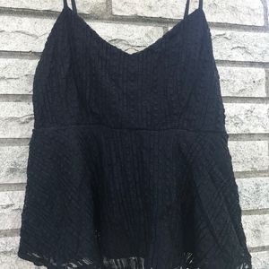 Deja Vu   black peplum top